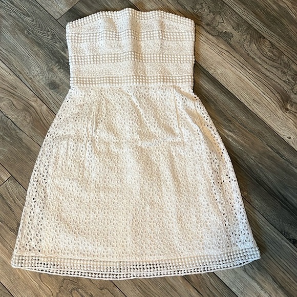 Laundry by Shelli Segal white eyelet dress - Picture 3 of 7